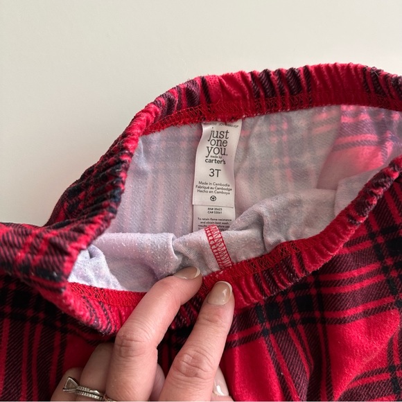 Toddler Plaid Button Down Pajama Set - Picture 6 of 6